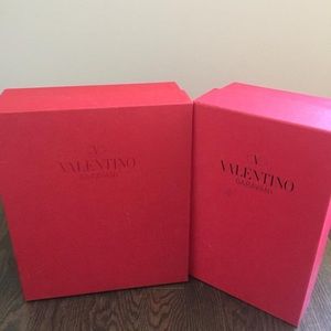 Authentic Valentino shoe boxes x 2